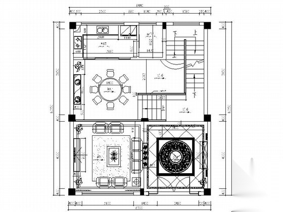 [江西]古典简欧风情五层别墅装修施工图（含效果）