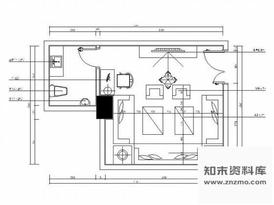 施工图北京豪华欧式会所KTV包间装修图