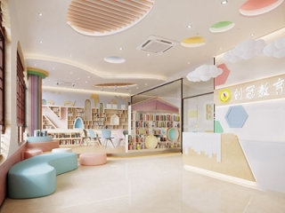 北欧幼儿园接待大厅 幼儿园大厅【ID:541331847】