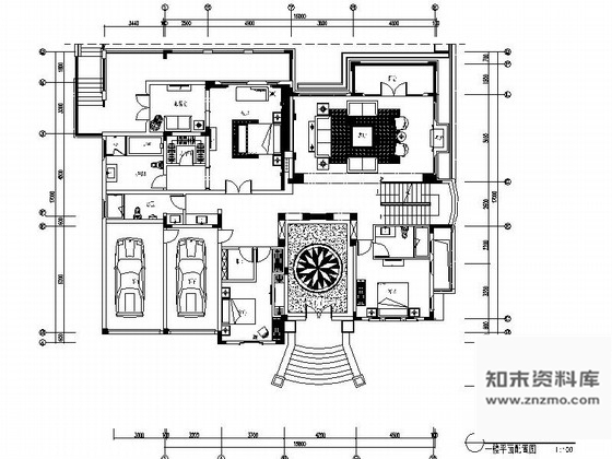 施工图南京奢华欧式风格2层别墅CAD室内施工图