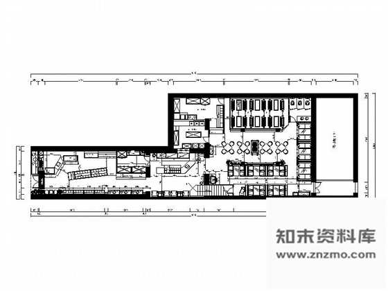 施工图咖啡冷饮专卖店现代风格室内装修图