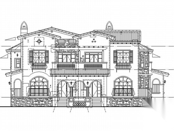 [新农村]多层双拼独栋别墅建筑设计施工图