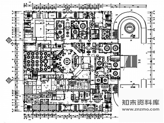 施工图陕西高档五星级现代风格酒店室内装修施工图含全套设计方案推荐！