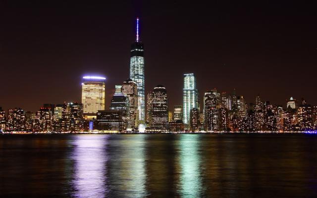 自然室外风景 夜晚窗户