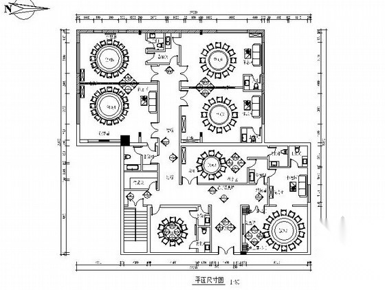 [陕西]浓郁西北风情中式风格餐厅室内施工图（含效果图）