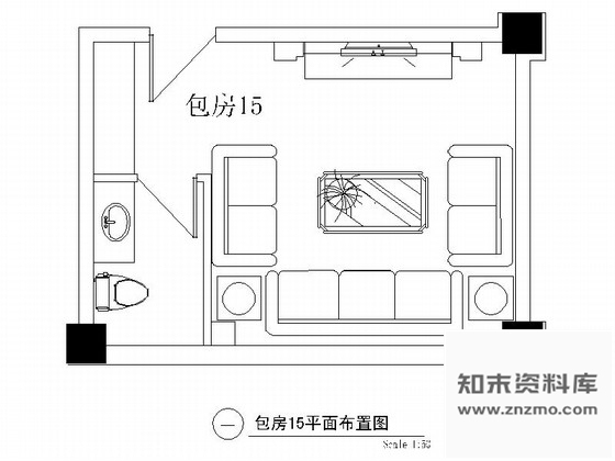 施工图某欧式娱乐会所包房15装修图