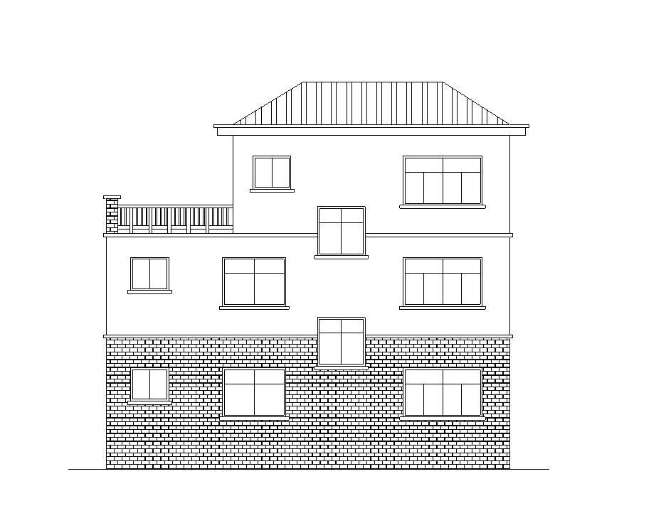 [广东]小型别墅建筑别墅施工图设计