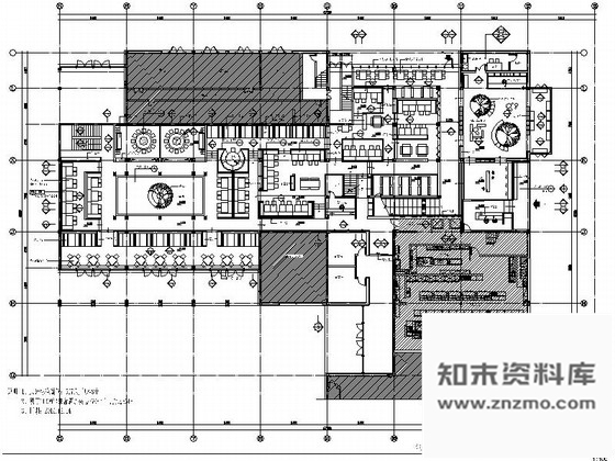 施工图杭州独具特色国际一流连锁品牌新中式风格餐厅设计施工图含方案