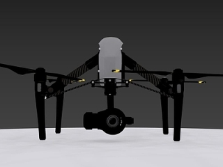 【产品动画】DJI 大疆 Inspire 2 悟 2 飞行器+禅思X5S云台相机   无人机  带飞CG模型【ID:167297168】