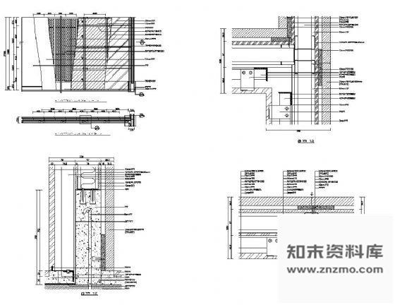 图块/节点公共空间墙面装饰详图