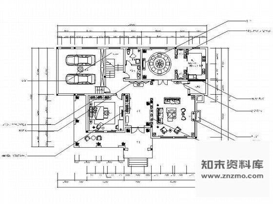 施工图经典美式风情两层别墅设计装修施工图