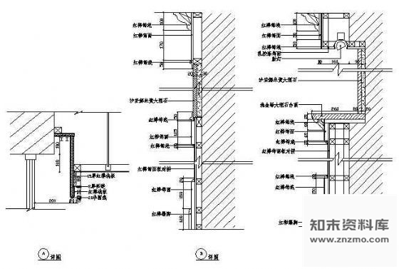 图块/节点墙面装饰详图