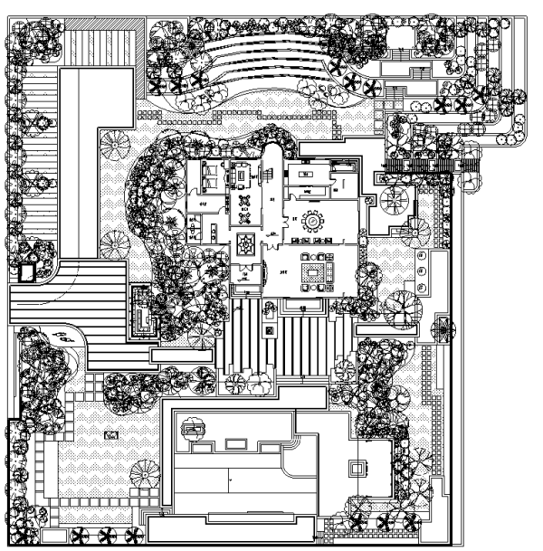 [广东]高端屋顶花园别墅区景观设计全套施工图