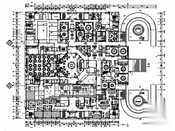 [陕西]高档五星级现代风格酒店室内装修施工图（含全套设...