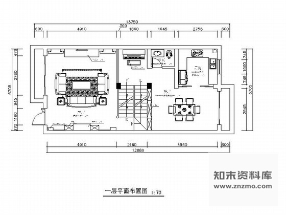 施工图精品美式乡村三层别墅室内装修设计图(含效果