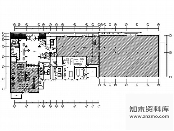 施工图北京简约欧式酒店改造项目装修CAD施工图含效果图