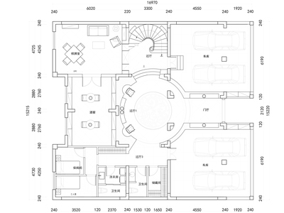 南浔玫瑰半岛自建别墅室内装修全套施工图