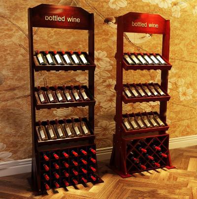欧式古典洋酒葡萄酒展示架3d模型