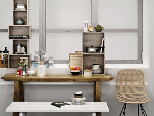 现代厨房用品组合 餐桌餐具