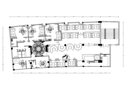 欧式简约风格西餐厅装修全套施工图（附效果图）