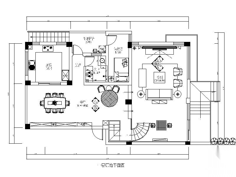 现代精致双层别墅室内装修图（含效果）