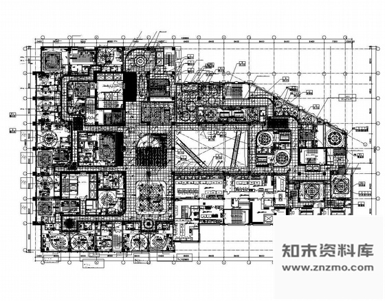 施工图北京现代中式海鲜特色餐厅