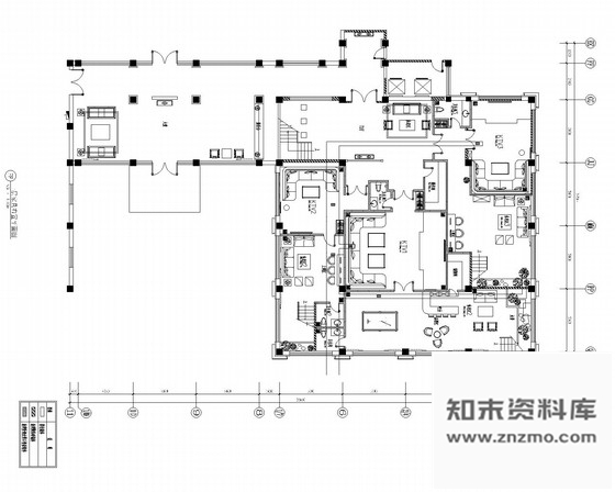 施工图北京营口中式风格会所餐厅装修施工图