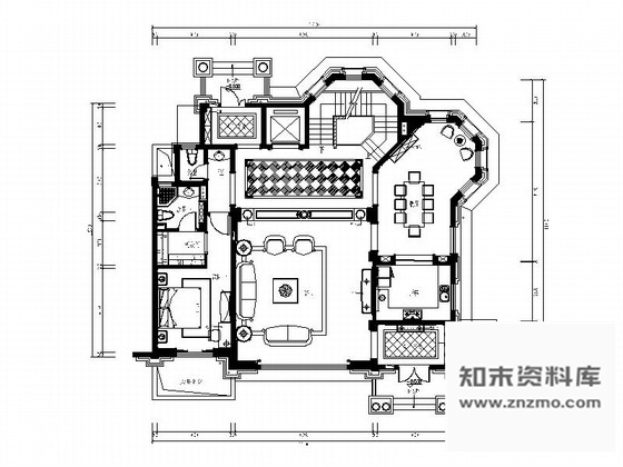 施工图常州豪华三层别墅欧式风格样板房室内设计施工图含效果图