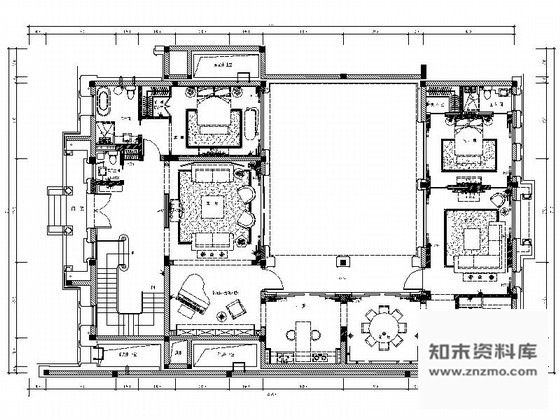 施工图浙江经典欧式简约舒适2层别墅室内设计全套施工图