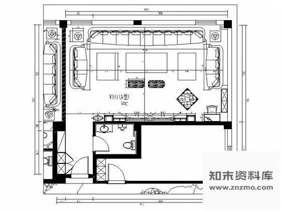 施工图福建欧式国际音乐会所包厢设计装修图