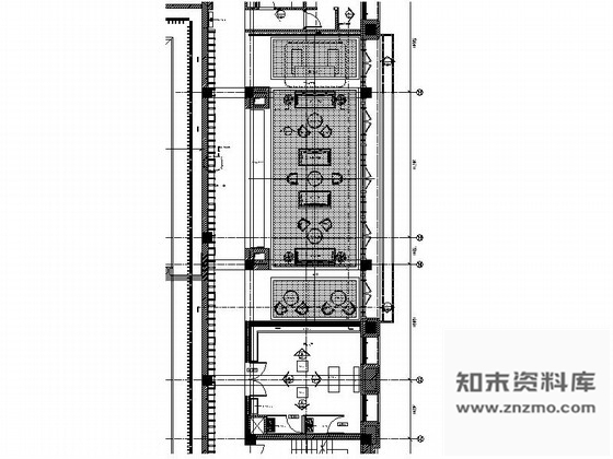 施工图拉萨某中式风格假日酒店茶室室内装修施工图