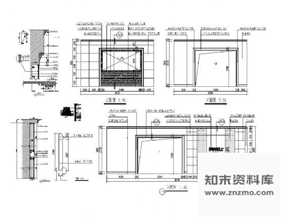 图块/节点专卖店墙面装修详图