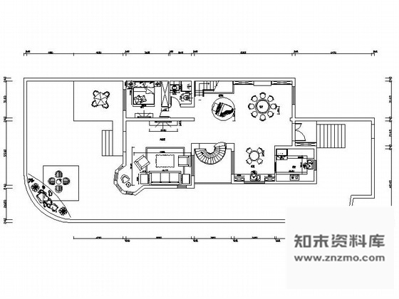 施工图知名装饰设计简欧风情三层别墅装修施工图