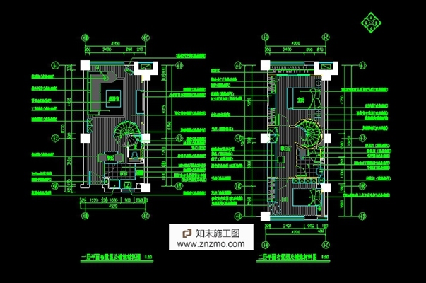 精品简约现代风格两层单身公寓室内装修设计施工图（含效果）