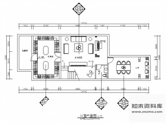 施工图豪华大气欧式古典风格两层别墅装修室内设计施工图含效果