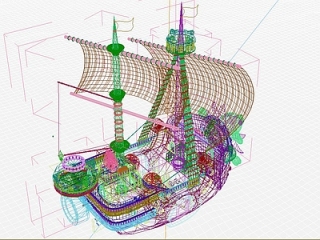 海贼王万里阳光号CG模型【ID:168934135】