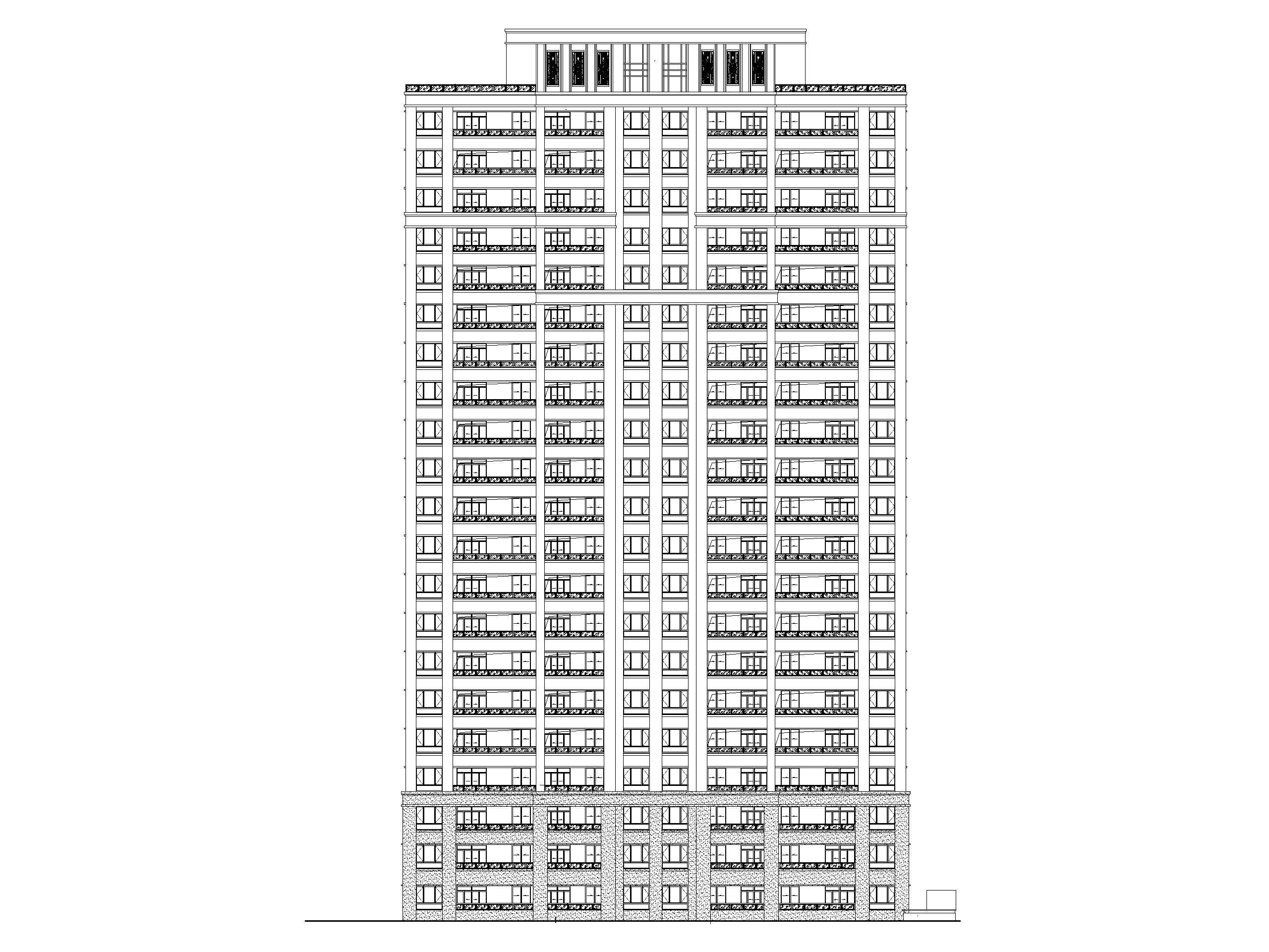 上海 高层商办楼 人才公寓建筑施工图