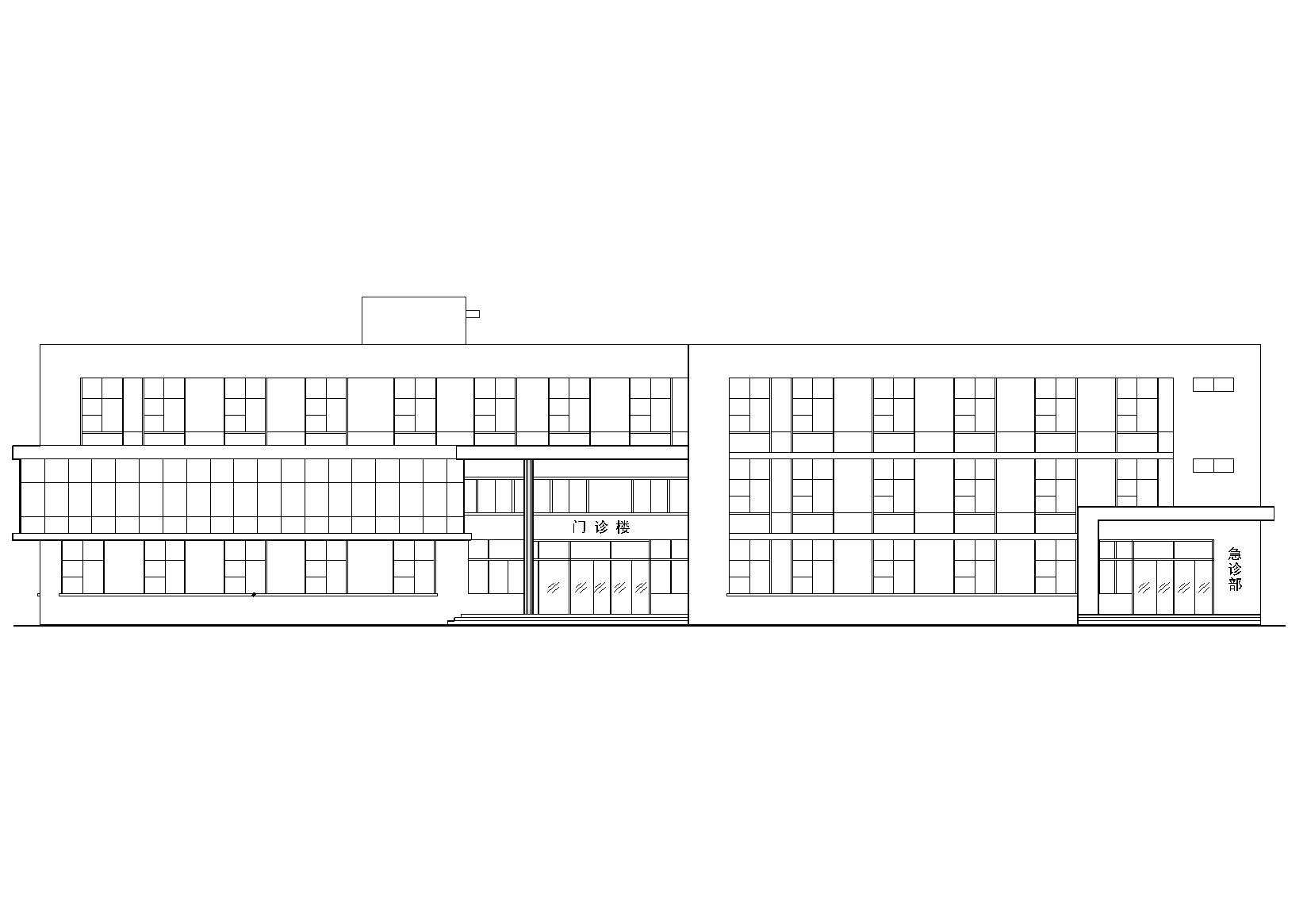 某县级市医院独立门诊楼建筑工程设计施工图