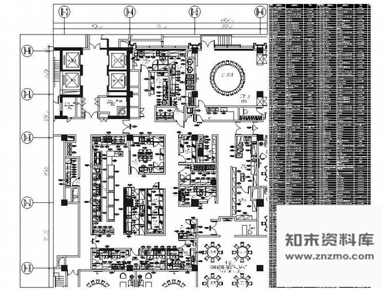 施工图西安著名全球连锁奢华欧式酒店厨房装修施工图