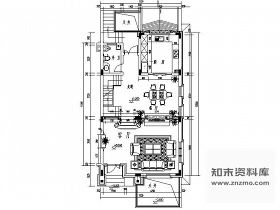 施工图浙江某花园别墅奢华欧式全套装修图含效果