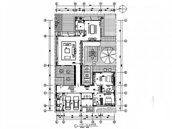 [江苏]低密度住宅小区独栋新中式两层别墅装修施工图