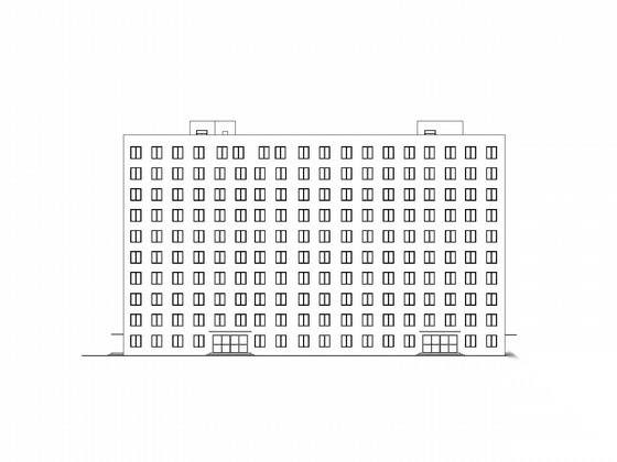 [毕业设计]长春某学院十层公寓办公综合楼建筑施工图（含...