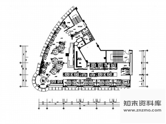 施工图福建设计感十足的西式咖啡厅室内施工图