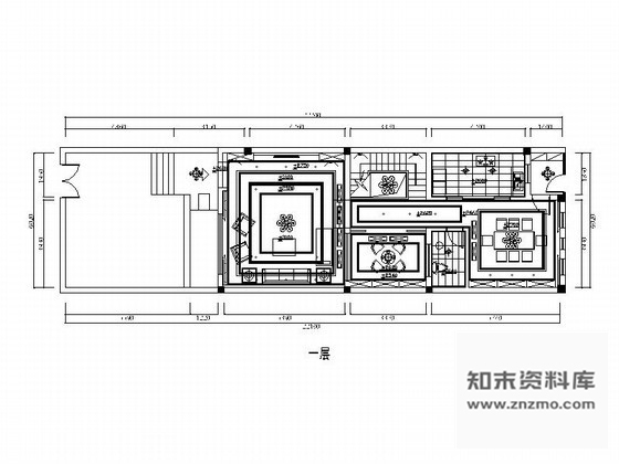 施工图苏州田园简欧四层别墅室内设计装修图