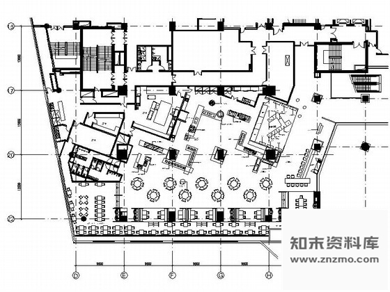 施工图北京知名全球连锁酒店日式餐厅装修图