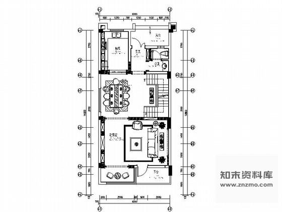 施工图四川地中海联排别墅室内装修设计图含效果