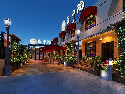 其它室外花园 门头 休息区3d模型