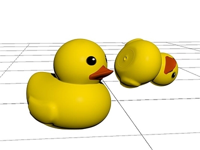 小黄鸭小鸭子禽类家畜3d模型