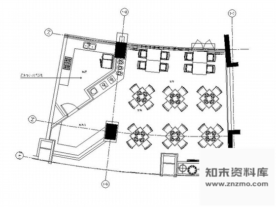 施工图重庆中式风格四星级酒店餐厅装修图