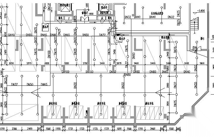 湖南花园小区给排水施工图 建筑给排水